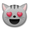 Smiling Cat Face With Heart-Eyes emoji on LG